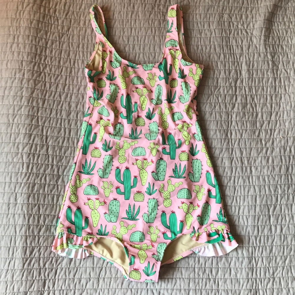 Vintage-style pin-up Cactus Print Bathing suit